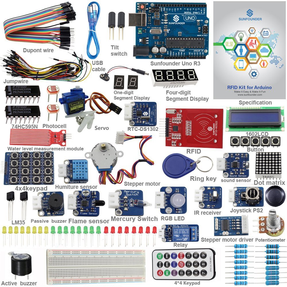 SunFounder RFID Learning Kit V2.0 for Arduino